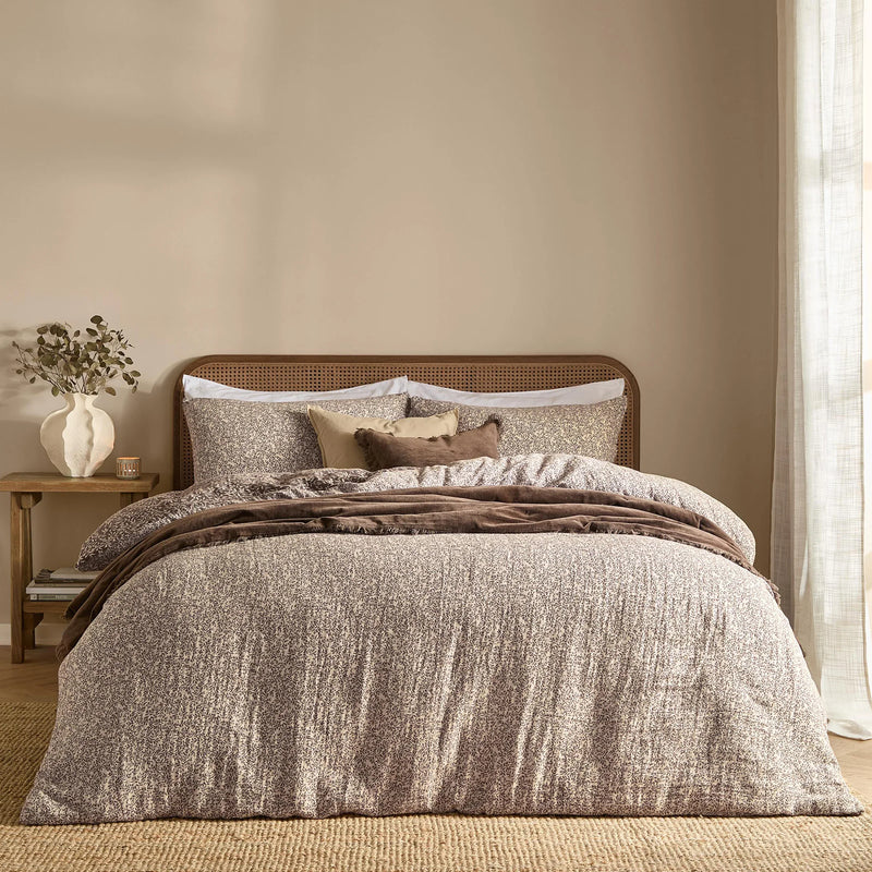 PERRIE LEAF MUSLIN 100% COTTON DUVET COVER SET by Yard