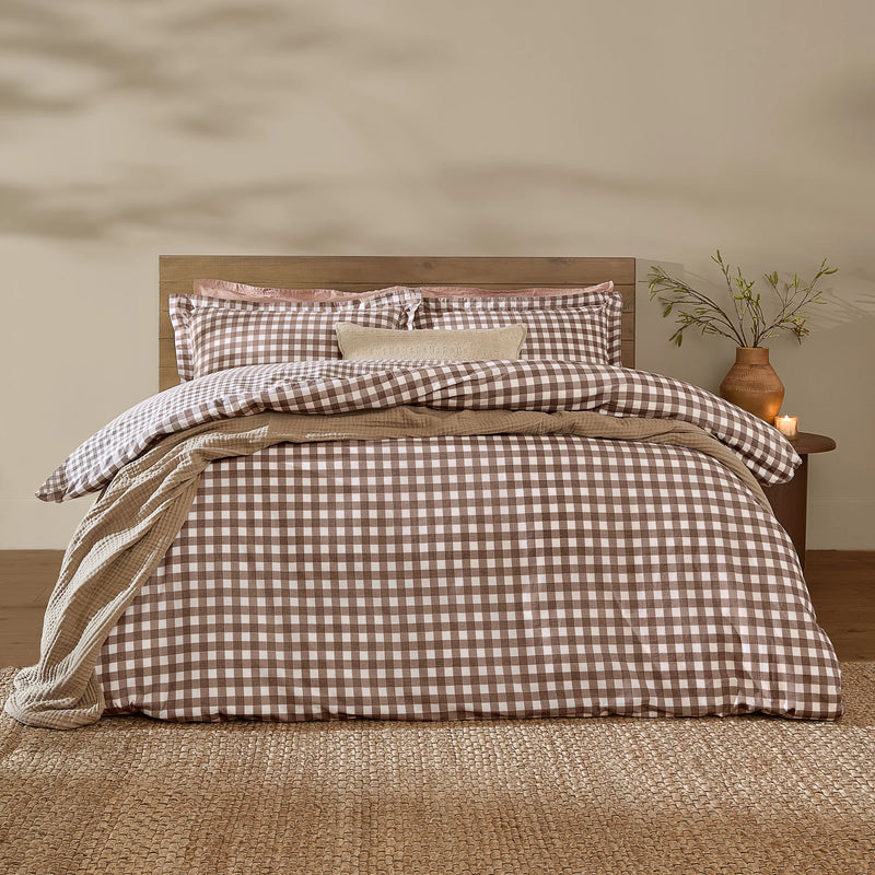 BARTON GINGHAM CHECK DUVET COVER SET by Yard.
