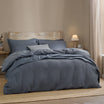 Yard (Riva Home) Duvet Cover set Single / Denim HEBDEN RELAXED WAFFLE DUVET COVER SET by Yard