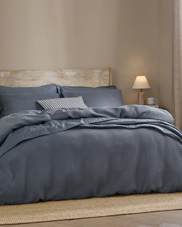 HEBDEN RELAXED WAFFLE DUVET COVER SET by Yard