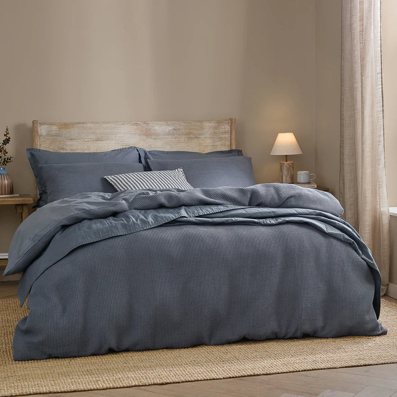 HEBDEN RELAXED WAFFLE DUVET COVER SET by Yard