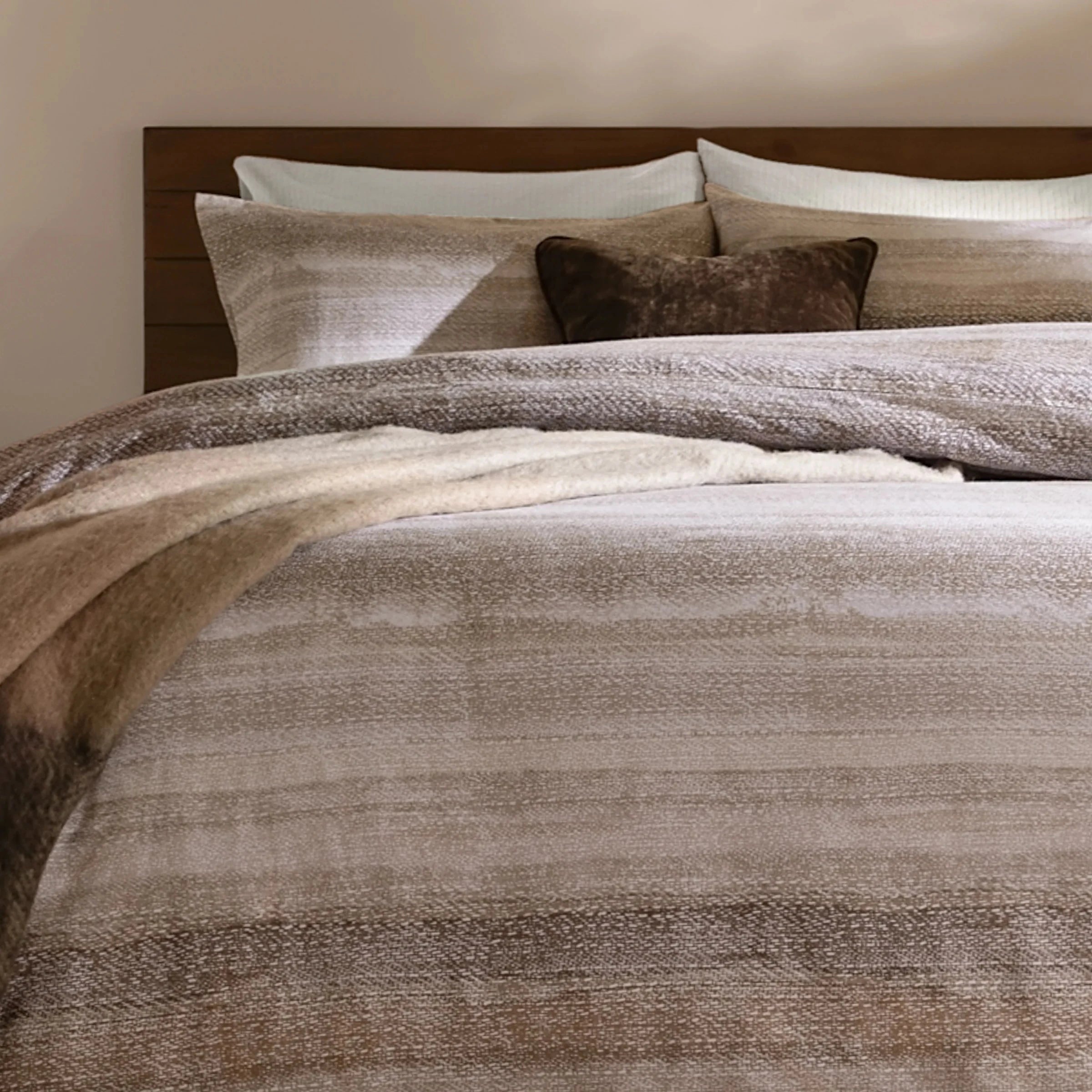 Yard (Riva Home) Duvet Cover set Swift Brushed Cotton Duvet Cover Set Natural by Yard