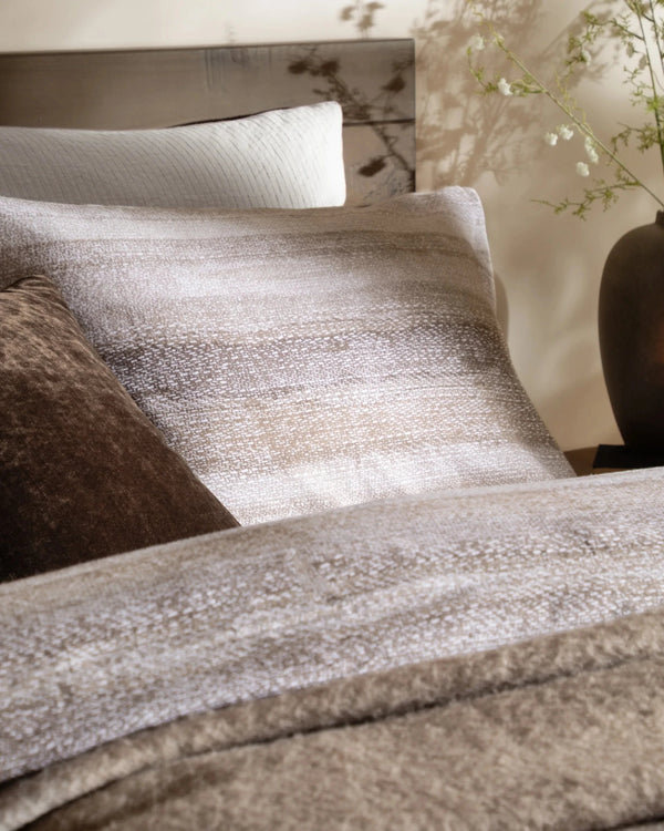 Swift Brushed Cotton Duvet Cover Set Natural by Yard
