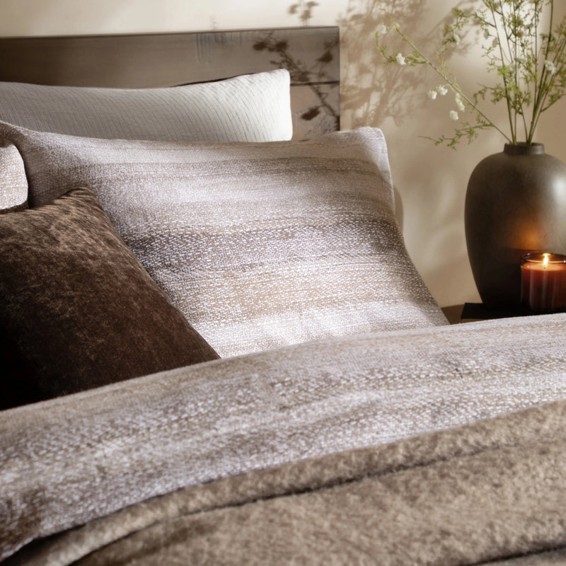 Swift Brushed Cotton Duvet Cover Set Natural by Yard