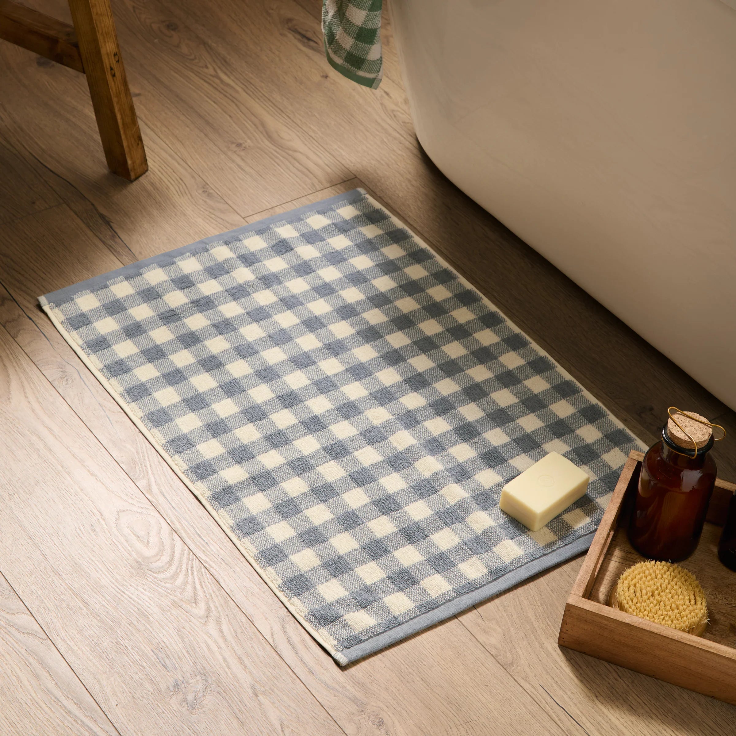 Yard (Riva Home) Home Accessories BARTON GINGHAM CHECK 100% COTTON TOWEL COLLECTION by Yard