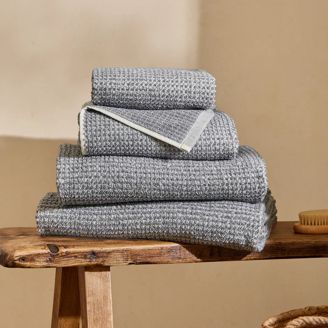 Yard (Riva Home) Home Accessories HEBDEN TEXTURED WAFFLE TOWEL COLLECTION by Yard
