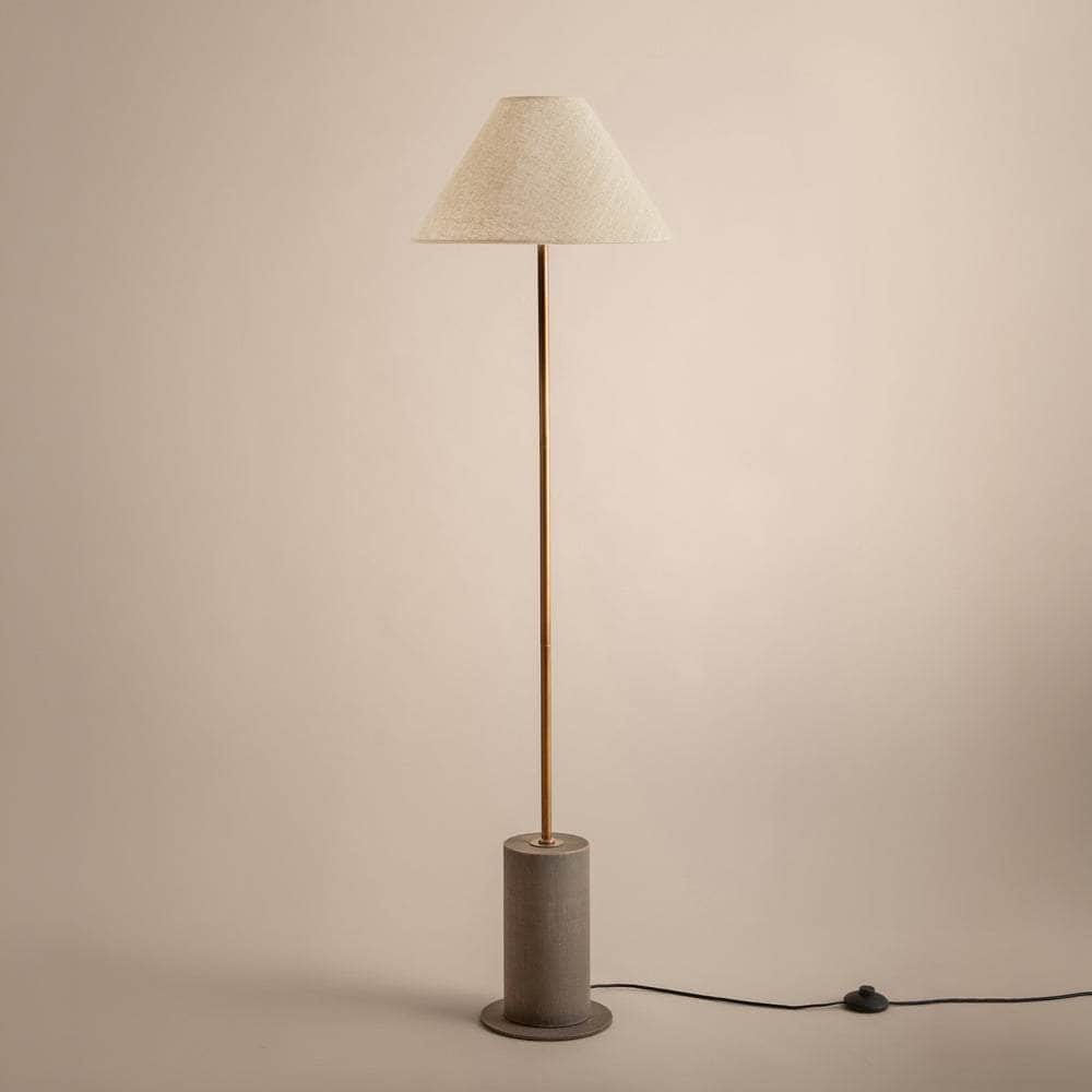 Yard (Riva Home) Lamp Espresso Brown FINN TALL WIRED FLOOR LAMP  – AGED BRASS, ESPRESSO BROWN, OLIVE & SANDSTONE by Yard