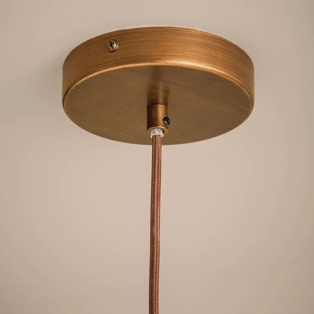 Yard (Riva Home) Lamp FINN PENDANT CEILING LIGHT – AGED BRASS by Yard