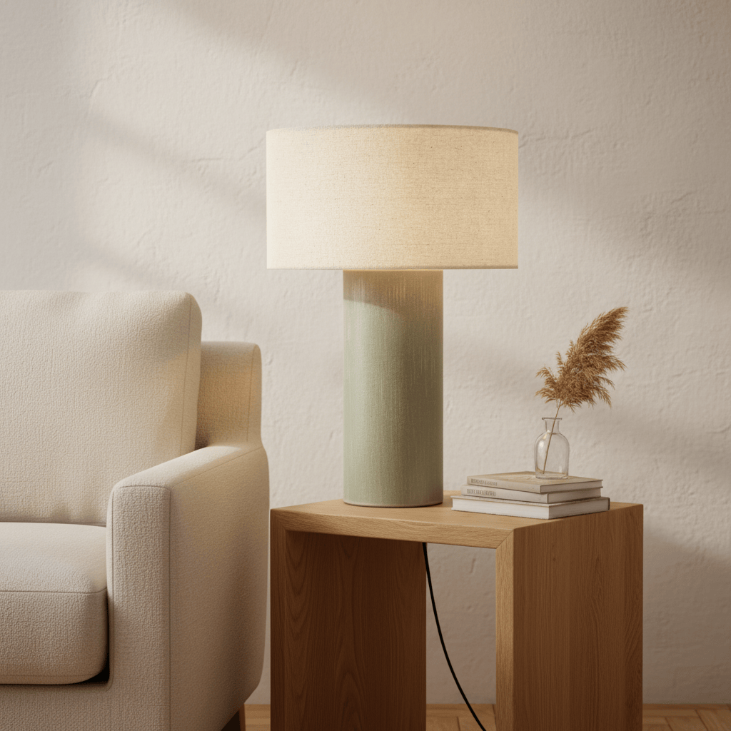 Yard (Riva Home) Lamp FINN TALL TABLE LAMP – AGED BRASS, ESPRESSO BROWN, OLIVE & SANDSTONE by Yard