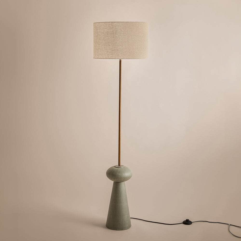 Yard (Riva Home) Lamp Olive HELSTON WIRED FLOOR LAMP – ESPRESSO BROWN, OLIVE & SANDSTONE by Yard