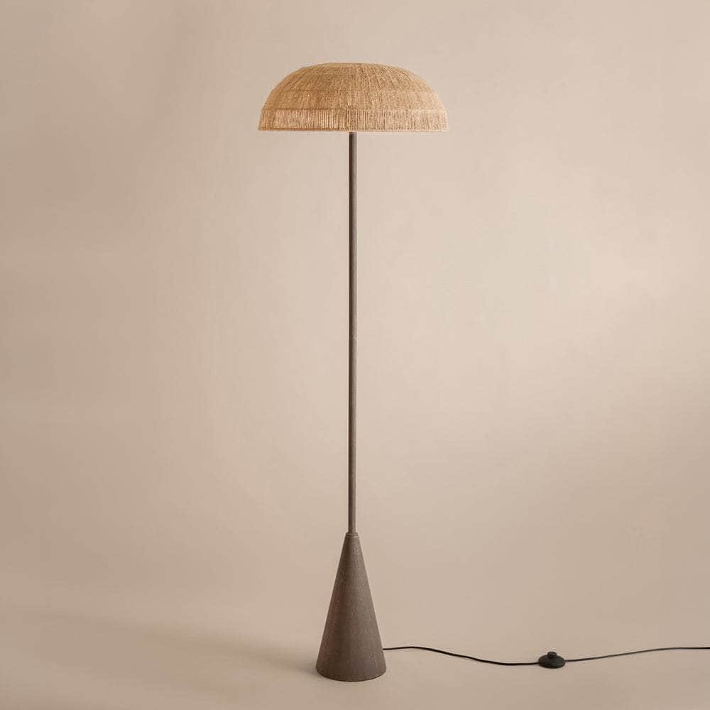 Yard (Riva Home) Lamp PURBECK HEMP STRING FLOOR LAMP – ESPRESSO BROWN by Yard