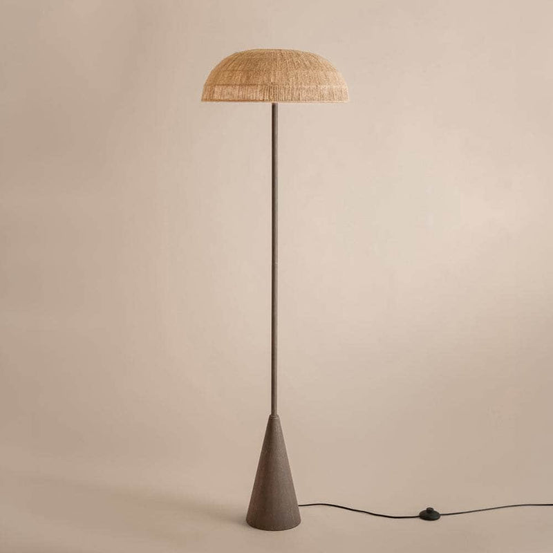 PURBECK HEMP STRING FLOOR LAMP – ESPRESSO BROWN by Yard
