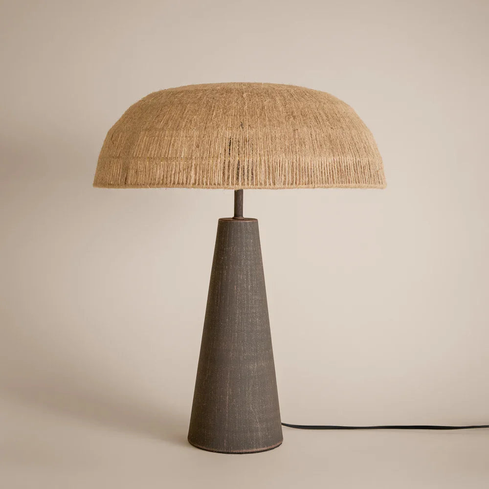 Yard (Riva Home) Lamp PURBECK HEMP STRING TABLE LAMP – ESPRESSO BROWN by Yard