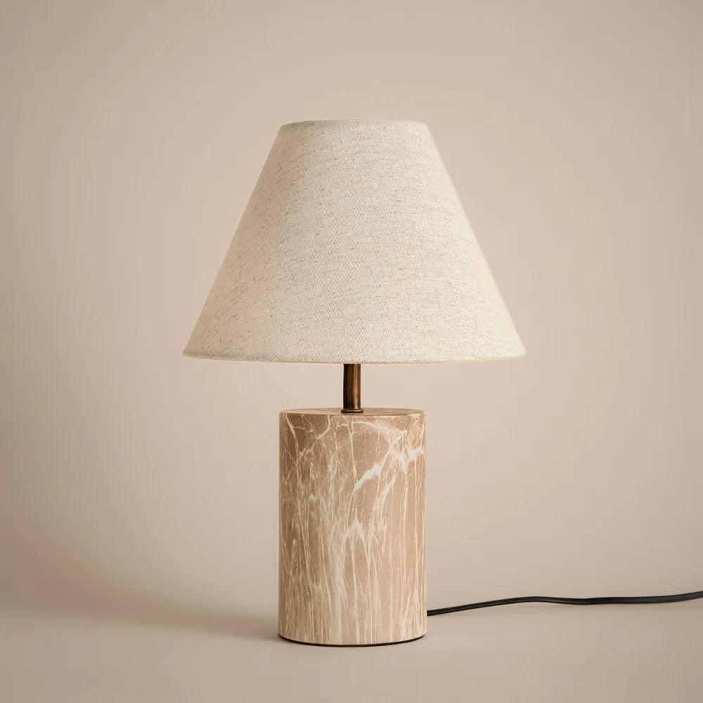 Yard (Riva Home) Lamp Sand / Wired AUSTELL TABLE LAMP – ROSSO, ESPRESSO BROWN & SAND by Yard