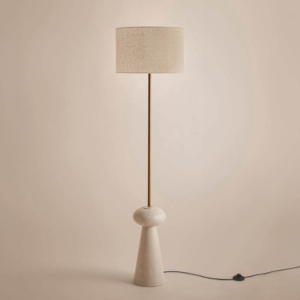 Yard (Riva Home) Lamp Sandstone HELSTON WIRED FLOOR LAMP – ESPRESSO BROWN, OLIVE & SANDSTONE by Yard