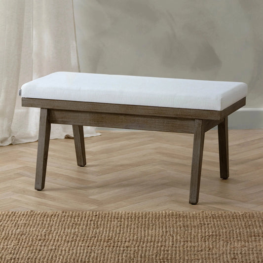 Yard (Riva Home) Ottoman Yard Elden Footstool Ecru