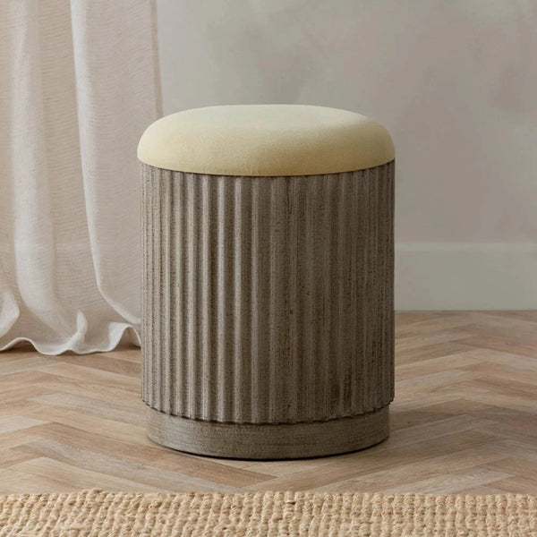 Yard Hadden Storage Footstool Eucalyptus
