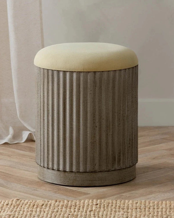 Yard Hadden Storage Footstool Eucalyptus