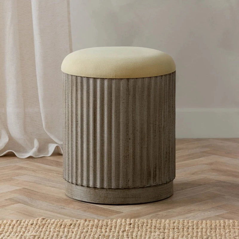 Yard Hadden Storage Footstool Eucalyptus