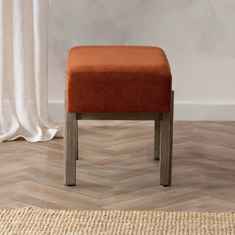 Yard Trenton Wooden Footstool Pecan
