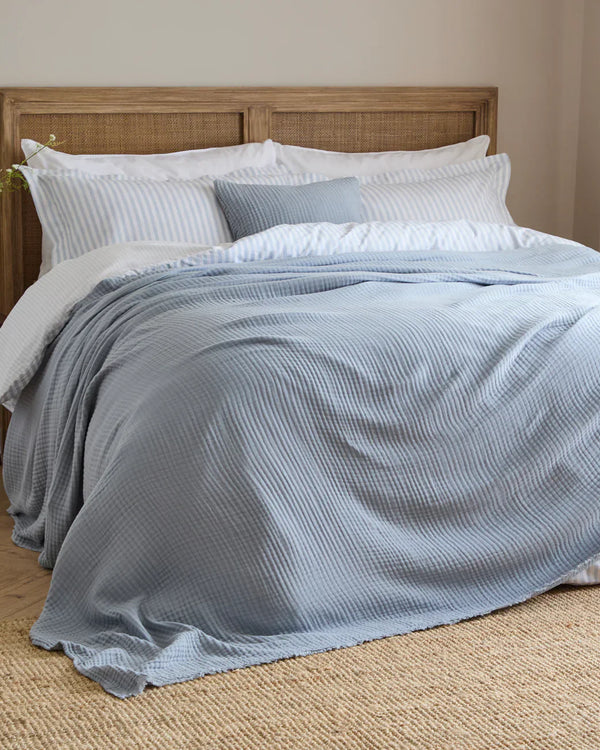 LARK MUSLIN COTTON OVERSIZED THROW by Yard