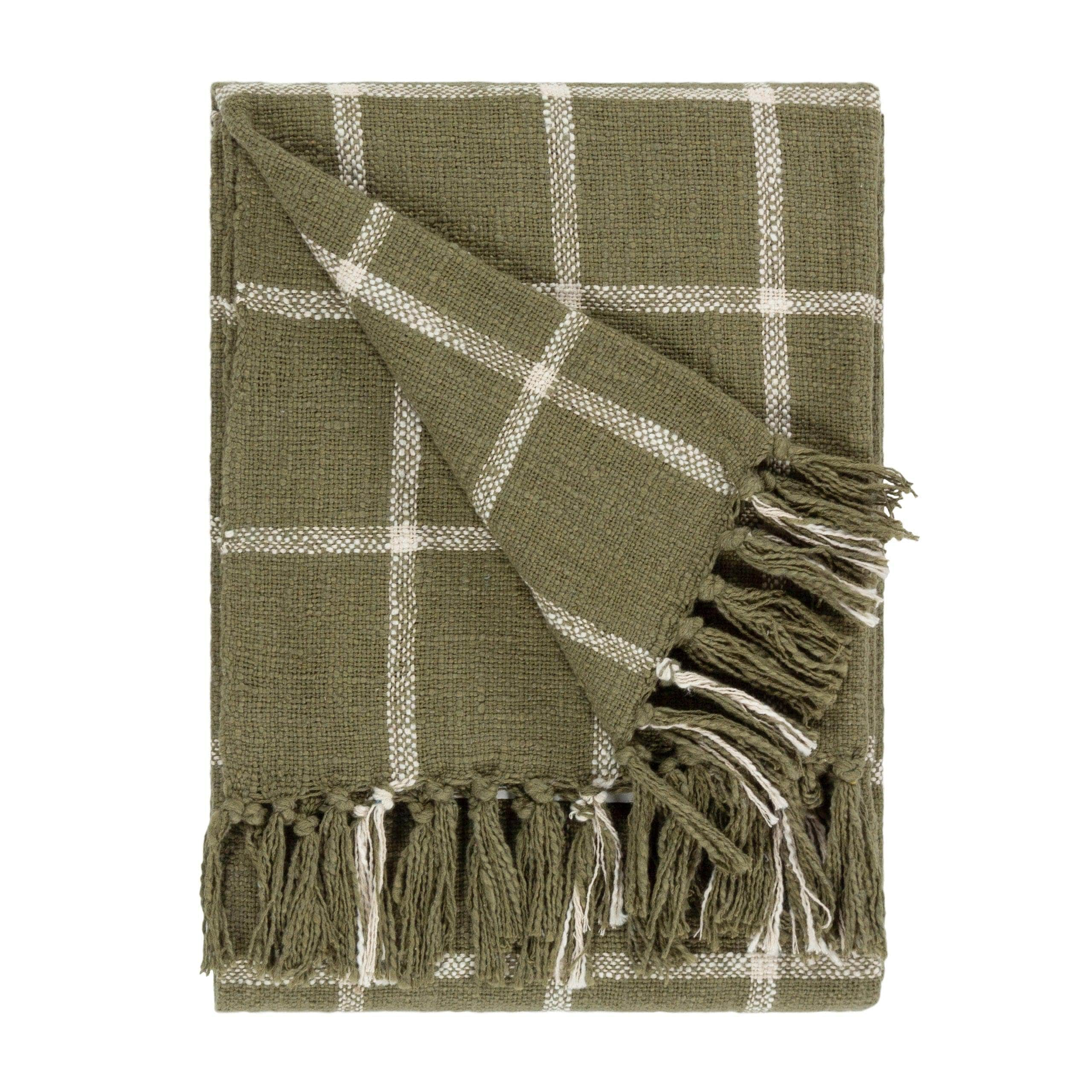 Yard (Riva Home) Throw Moss Yard Beni Throw (available in 3 colours)