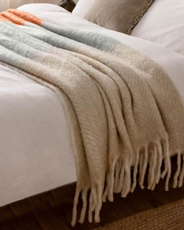 Rawton Ombre Throw Brick/Flint by Yard