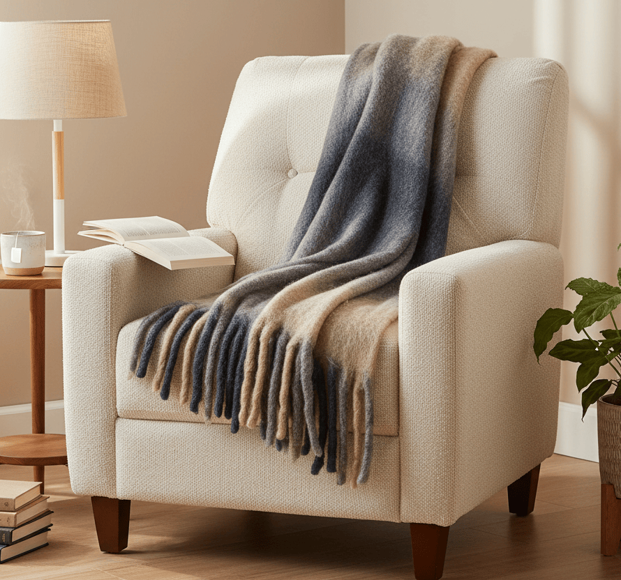 Yard (Riva Home) Throw RAYSTON THROW FLINT BLACK by Yard