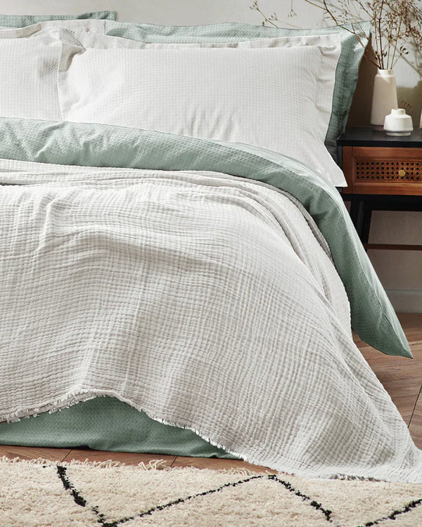 LARK MUSLIN COTTON OVERSIZED THROW by Yard