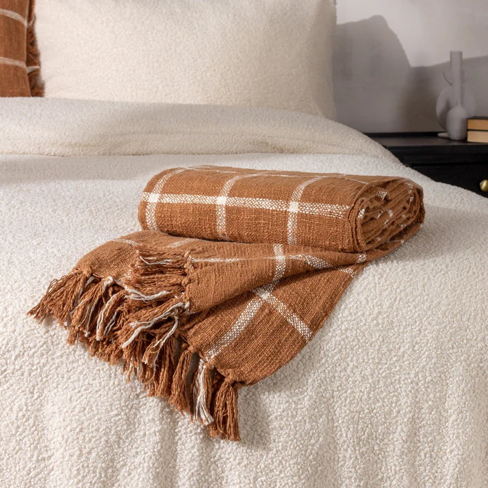 Yard (Riva Home) Throw Yard Beni Throw (available in 3 colours)