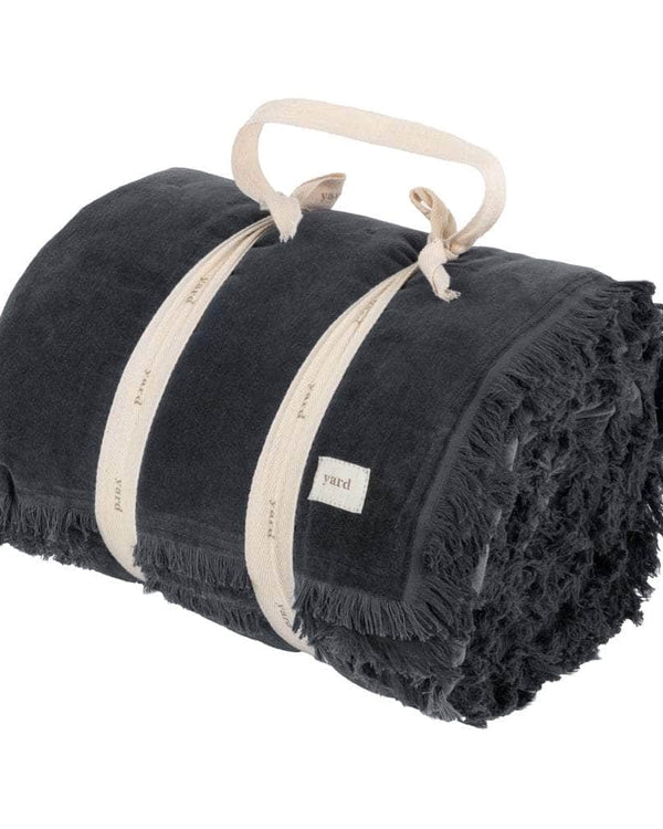 Yard Jaye Cotton Velvet Filled Bedspread Slate