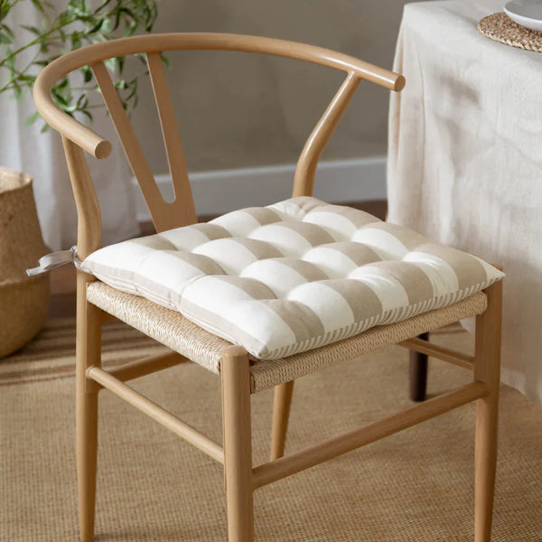 HAYLE 2-PACK STRIPED COTTON SEAT PAD CUSHIONS by Yard