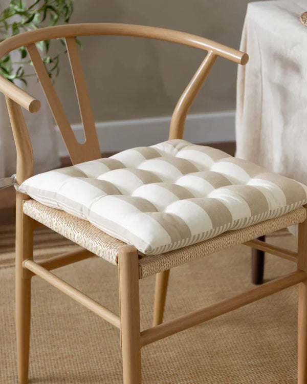 HAYLE 2-PACK STRIPED COTTON SEAT PAD CUSHIONS by Yard