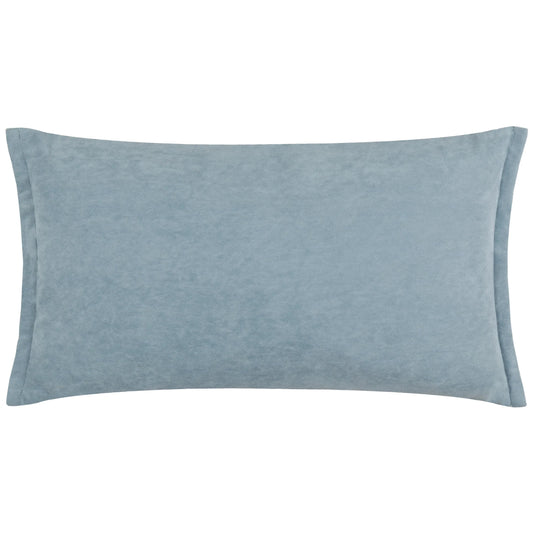 Yard (Riva Home) Yard Cushion Rectangular 30x50cm Yard Merton Square or Rectangular Velvet Cushion Dusty Blue