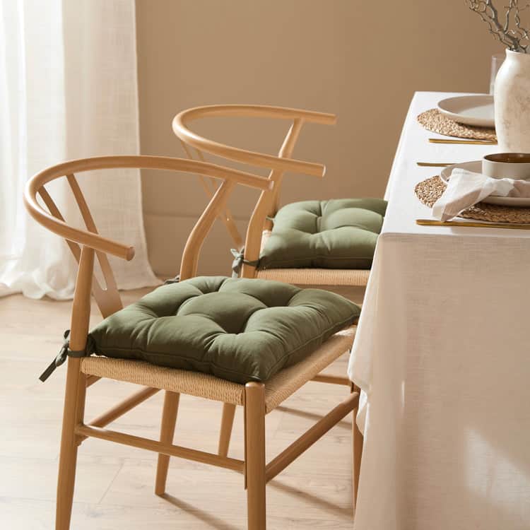 Yard (Riva Home) Yard Cushion SLUB COTTON 2 PACK SEAT PADS by Yard