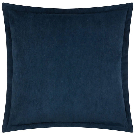 Yard (Riva Home) Yard Cushion Square 55x55cm Yard Merton Square or Rectangular Velvet Cushion Indigo