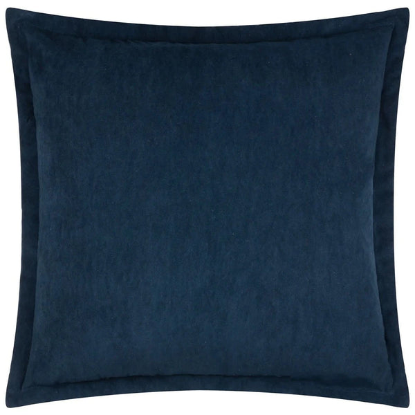 Merton Square or Rectangular Velvet Cushion by Yard  -  Indigo