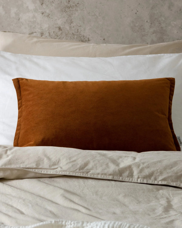 Yard Merton Square or Rectangular Velvet Cushion Pecan